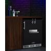imageSummit 24quot Cold Brew Kegerator Dual Front Taps No Drill Coffee Dispenser ADA Compliant Stainless Steel  SBC7BRSFRTPCFADABlack