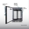 imageSummit 24quot Cold Brew Kegerator Dual Front Taps No Drill Coffee Dispenser ADA Compliant Stainless Steel  SBC7BRSFRTPCFADABlack