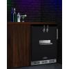 imageSummit 24quot Cold Brew Kegerator Dual Front Taps No Drill Coffee Dispenser ADA Compliant Stainless Steel  SBC7BRSFRTPCFADABlack