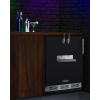 imageSummit 24quot Cold Brew Kegerator Dual Front Taps No Drill Coffee Dispenser ADA Compliant Stainless Steel  SBC7BRSFRTPCFADALHD Left Handed Door SwingBlack