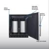 imageSummit 24quot Cold Brew Kegerator Dual Front Taps No Drill Coffee Dispenser ADA Compliant Stainless Steel  SBC7BRSFRTPCFADAStainless Steel