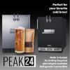 imageSummit 24quot Cold Brew Kegerator Dual Front Taps No Drill Coffee Dispenser ADA Compliant Stainless Steel  SBC7BRSFRTPCFADAStainless Steel
