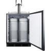 imageSummit 24quot Cold Brew Kegerator Dual Tap Kit ADA Compliant Stainless Steel SBC58BLBIADACFTWINPanel Ready