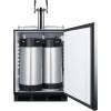 imageSummit 24quot Cold Brew Kegerator Dual Tap Kit ADA Compliant Stainless Steel SBC58BLBIADACFTWINPanel Ready