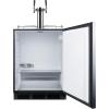 imageSummit 24quot Cold Brew Kegerator Dual Tap Kit ADA Compliant Stainless Steel SBC58BLBIADACFTWINPanel Ready