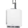 imageSummit 24quot Cold Brew Kegerator Dual Tap Kit ADA Compliant White  SBC58WHBIADACFTWINWhite