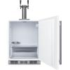 imageSummit 24quot Cold Brew Kegerator Dual Tap Kit ADA Compliant White  SBC58WHBIADACFTWINWhite