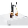 imageSummit 24quot Cold Brew Kegerator Dual Tap Kit ADA Compliant White  SBC58WHBIADACFTWINWhite