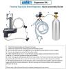 imageSummit 24quot Cold Brew Kegerator Floating Tap Dual Tap Kit No Drill Coffee Dispenser ADACompliant Stainless Steel  SBC7BRSFLTWCFADAPanelReady