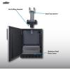 imageSummit 24quot Cold Brew Kegerator Floating Tap Dual Tap Kit No Drill Coffee Dispenser ADACompliant Stainless Steel  SBC7BRSFLTWCFADAStainless Steel