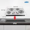 imageSummit 24quot Electric Cooktop 4 Burners 208240V Coil Cooktop ADA Compliant Stainless Steel CR4SS2430Inch