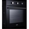 imageSummit 24quot Gas Single Wall Oven 23 Cuft Jet Black Glass Door with Broil Bake and Convection Cooking Setting Knob Control Black Natural Gas SGW241BKBlack