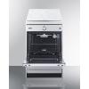 imageSummit 24quot Induction Range 292 cu ft Oven 4 Elements ADA Compliant Design White  WEM665WWhite