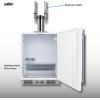 imageSummit 24quot Nitro Cold Brew Kegerator Dual Stout Style Tap Kit ADA Compliant Stainless Steel SBC58BLBIADANCFTWINWhite