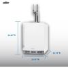 imageSummit 24quot Nitro Cold Brew Kegerator Dual Stout Style Tap Kit ADA Compliant Stainless Steel SBC58BLBIADANCFTWINWhite