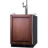 imageSummit 24quot Nitro Cold BrewCold Brew Kegerator Combination Dual Tap Kit ADA Compliant Stainless Steel  SBC58BLBIADACMTWINBlack