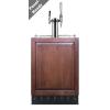 imageSummit 24quot Nitro Cold BrewCold Brew Kegerator Combination Dual Tap Kit Panel Ready SBC7BRSIFCM2 Panel is Not Included