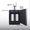 imageSummit 24quot Nitro Cold BrewCold Brew Kegerator Combination Dual Tap Kit Panel Ready SBC7BRSIFCM2 Panel is Not Included