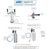 imageSummit 24quot Outdoor Beer ampamp Coffee Kegerator Dual Tap Weatherproof Beer and Coffee Dispenser Stainless Steel SBC683OSTWINCFB