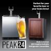 imageSummit 24quot Outdoor Kegerator Dual Tap Kit ADACompliant Stainless Steel  SBC54OSBIADA