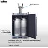imageSummit 24quot Outdoor Wine ampamp Beer Kegerator Dual Tap Weatherproof Beer and Wine Dispenser Stainless Steel  SBC683OSTWINBW