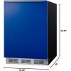 imageSummit 24quot Refrigerator ADA Compliant Undercounter Fridge 58 cuft Capacity ENERGY STAR Purple BAR631BKPADABlue
