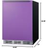 imageSummit 24quot Refrigerator ADA Compliant Undercounter Fridge 58 cuft Capacity ENERGY STAR Purple BAR631BKPADAPurple