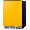 imageSummit 24quot Refrigerator ADA Compliant Undercounter Fridge 58 cuft Capacity ENERGY STAR Purple BAR631BKPADAYellow
