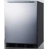 imageSummit 24quot Refrigerator Undercounter Fridge 55 cuft Capacity ADA Compliant Stainless Steel AR5BSBlack