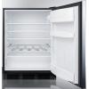 imageSummit 24quot Refrigerator Undercounter Fridge 55 cuft Capacity ADA Compliant Stainless Steel AR5BSBlack