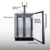 imageSummit 24quot Undercounter BuiltIn Kegerator Dual Tap Kit ADACompliant Stainless Steel  SBC58BLBICSSADA