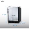 imageSummit 24quot Undercounter Kegerator ADACompliant Glass Door SBC56GBINKADAStainless Steel