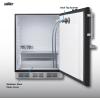 imageSummit 24quot Undercounter Kegerator Dual Front Beer Tap No Drill Beer Dispenser ADA Compliant Black  SBC58BFRTPADALHD Left Handed Door SwingBlack