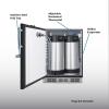 imageSummit 24quot Undercounter Kegerator Dual Front Beer Tap No Drill Beer Dispenser ADA Compliant Black  SBC58BFRTPADALHD Left Handed Door SwingBlack