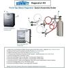 imageSummit 24quot Undercounter Kegerator Dual Front Beer Tap No Drill Beer Dispenser Stainless Steel  SBC7BRSFRTPBlack