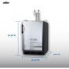imageSummit 24quot Undercounter Kegerator Dual Tap Kit ADACompliant Glass Door SBC56GBIADABlack