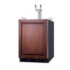 imageSummit 24quot Undercounter Kegerator Dual Tap Kit ADACompliant Stainless Steel  SBC58BLBIADA
