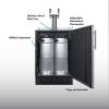 imageSummit 24quot Undercounter Kegerator Dual Tap Kit Stainless Steel  SBC7BRSBeer