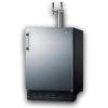 imageSummit 24quot Undercounter Kegerator Dual Tap Kit Stainless Steel  SBC7BRSBeer