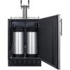imageSummit 24quot Undercounter Kegerator Dual Tap Kit Stainless Steel  SBC7BRSCold Brew Coffee