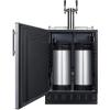 imageSummit 24quot Undercounter Kegerator Dual Tap Kit Stainless Steel  SBC7BRSCold Brew Coffee