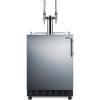 imageSummit 24quot Undercounter Kegerator Dual Tap Kit Stainless Steel  SBC7BRSNitro Coffee