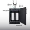 imageSummit 24quot Undercounter Kegerator Dual Tap Kit Stainless Steel  SBC7BRSNitro Coffee
