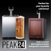 imageSummit 24quot Undercounter Kegerator Dual Tap Kit Stainless Steel  SBC7BRSNitro Coffee