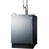 imageSummit 24quot Undercounter Kegerator Dual Tap Kit Stainless Steel  SBC7BRSNitro Coffee