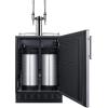 imageSummit 24quot Undercounter Kegerator Dual Tap Kit Stainless Steel  SBC7BRSNitro Coffee