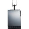 imageSummit 24quot Undercounter Kegerator Dual Tap Kit Stainless Steel  SBC7BRSNitro Coffee