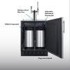 imageSummit 24quot Undercounter Kegerator Dual Tap Kit Stainless Steel  SBC7BRSNitroCold Brew Coffee