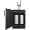 imageSummit 24quot Undercounter Kegerator Dual Tap Kit Stainless Steel  SBC7BRSNitroCold Brew Coffee