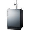 imageSummit 24quot Undercounter Kegerator Dual Tap Kit Stainless Steel  SBC7BRSNitroCold Brew Coffee